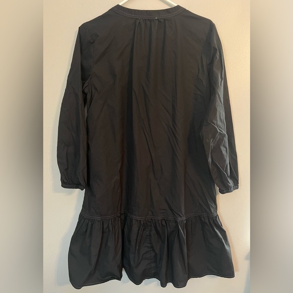 Beachlunchlounge Black Button Front Long Sleeve Jett Dress Size S - Picture 3 of 10